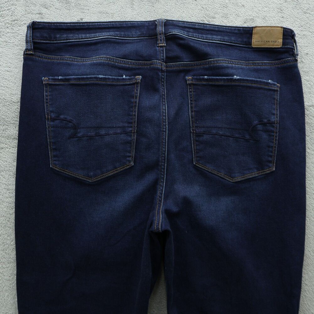 American Eagle Jegging Jeans Women's 18R Super High-Rise 28" Inseam Destroyed - Picture 16 of 16